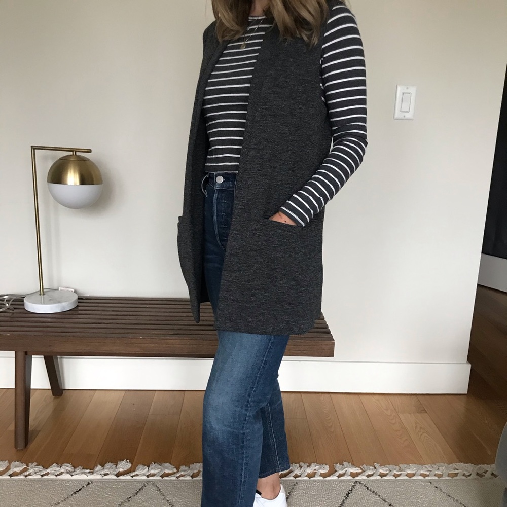 Club Monaco Charcoal Vest